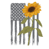 America USA Sunflower Patriot