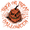 Halloween Scary Pumpkin Head