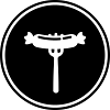 Bratwurst meat icon