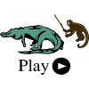 Monkey and crocodile