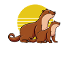 Cute Mom Sea Otter