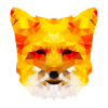 Beautiful fox polygon design