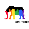 LGBT Rainbow Pride-side fier « GAYLEPHANT »