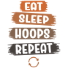 Eat Sleep Hoops Repeat Basketball
