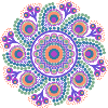 Rainbow Dot Mandala
