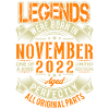 2022 November Birthday Legend