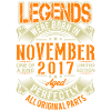 2017 November Birthday Legend