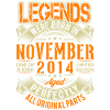 2014 November Birthday Legend