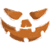 Creepy Halloween Pumpkin, Jack O'Lantern