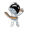 Pizza Astronaut