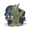 Halloween Zombie Hand Cemetery