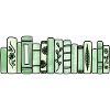 Grüne Pastellbücher