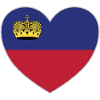 Liechtenstein Flag Heart