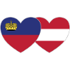 Lichtenstein Austria Flag Heart