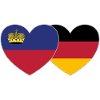 Lichtenstein Germany Flag Heart