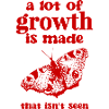 Self Growth | Butterfly Shirt red