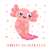 Axolotl Søt Salamander Kawaii Snaxolotl Mye
