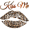 Kussmund Leoparden Look Design