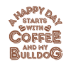 English Bulldog Coffee Dog Cafe
