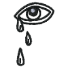 Crying eye