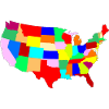 USA Patchwork Map