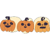 Halloween Cute Pumpkin Trio