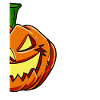 Effrayant demi-citrouille Halloween