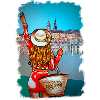Binnenalster Hambourg Femme Illustration
