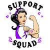 Premature Birth Conscious Purple Bow