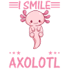 Sød Axolotl Elsker Kawaii Axolotl - Jeg smiler som en