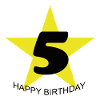 Étoile d’anniversaire