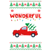 Christmas retro logo design