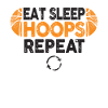 Eat Sleep Hoops Repeat Basketball