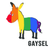 Queer Regenbogen-Esel LGBT