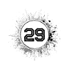 29 Zahl Klecks