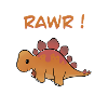 Cute dinosaur RAWR!