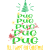 Mops Hund Weihnachten Hunderasse