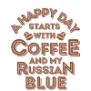 Russian Blue Cat Coffee Cafe
