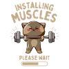 Funny Cat Fitness Krachttraining