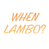 WHEN LAMBO ORANGE