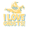 Halloween Funny I Love Ghosts