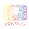 biking