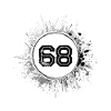 68 Zahl Klecks
