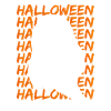 Halloween frightening ghost