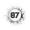 87 Zahl Klecks