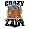 Dame dinosaure folle