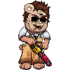 Scary Teddy Bear With Chainsaw