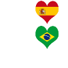 Brazil and Spain genius / gift