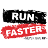 Run Faster Red Brush Style