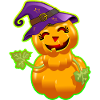 Cute Halloween Pumpkin - Orange